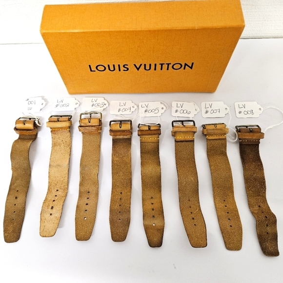 Louis Vuitton Authentic Powanie Vachetta Leather Luggage Strap in Tan - Picture 8 of 13